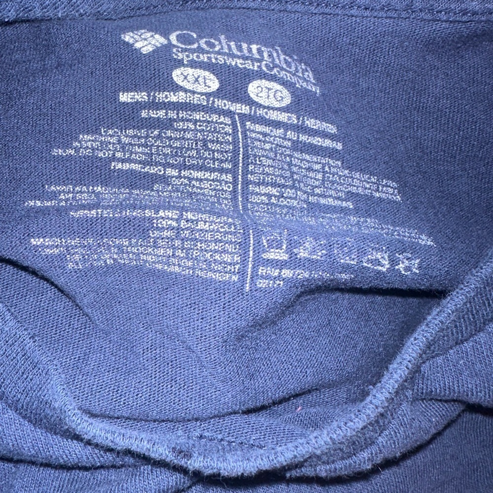 Columbia Dark Blue Graphic Long Sleeve Shirt – XXL - Picture 3 of 3
